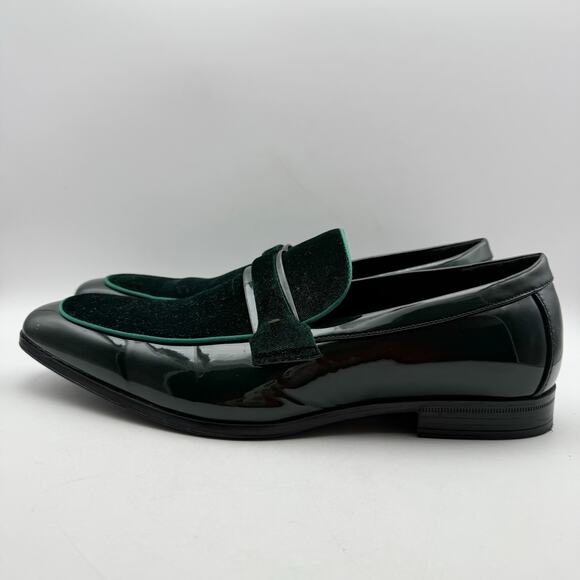 Stacy Adams Mens Spratley Saddle Slip-On Loafers US 15 M Green GUC main image 2